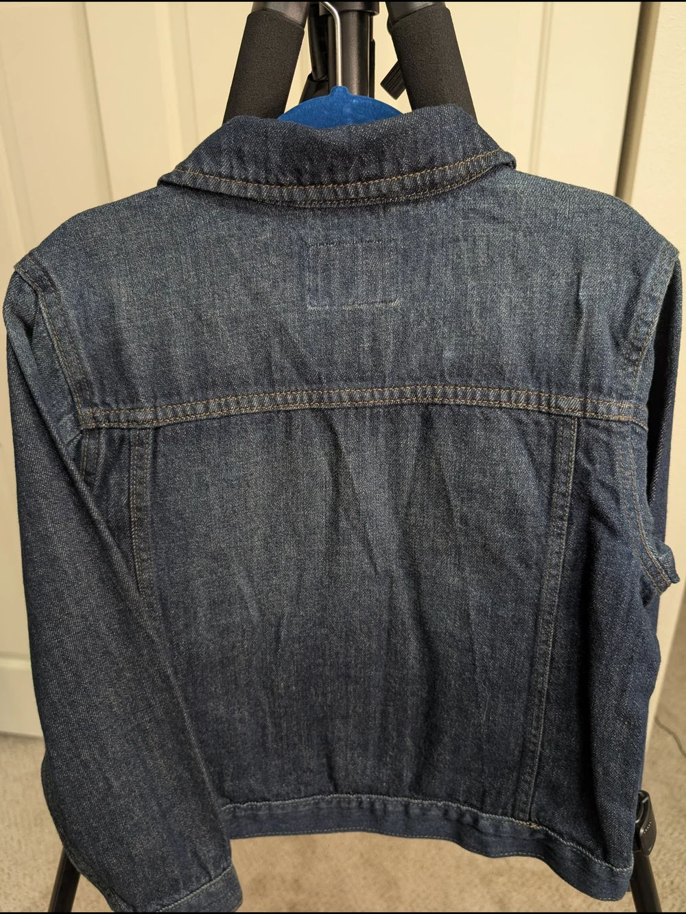NWT The Children's Place Boy's Denim Jacket Size 7/8 (M) Dark Wash Blue